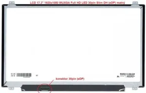 HP 470 G7 display displej LCD 17.3" Full HD 1920x1080 LED | matný povrch, lesklý povrch