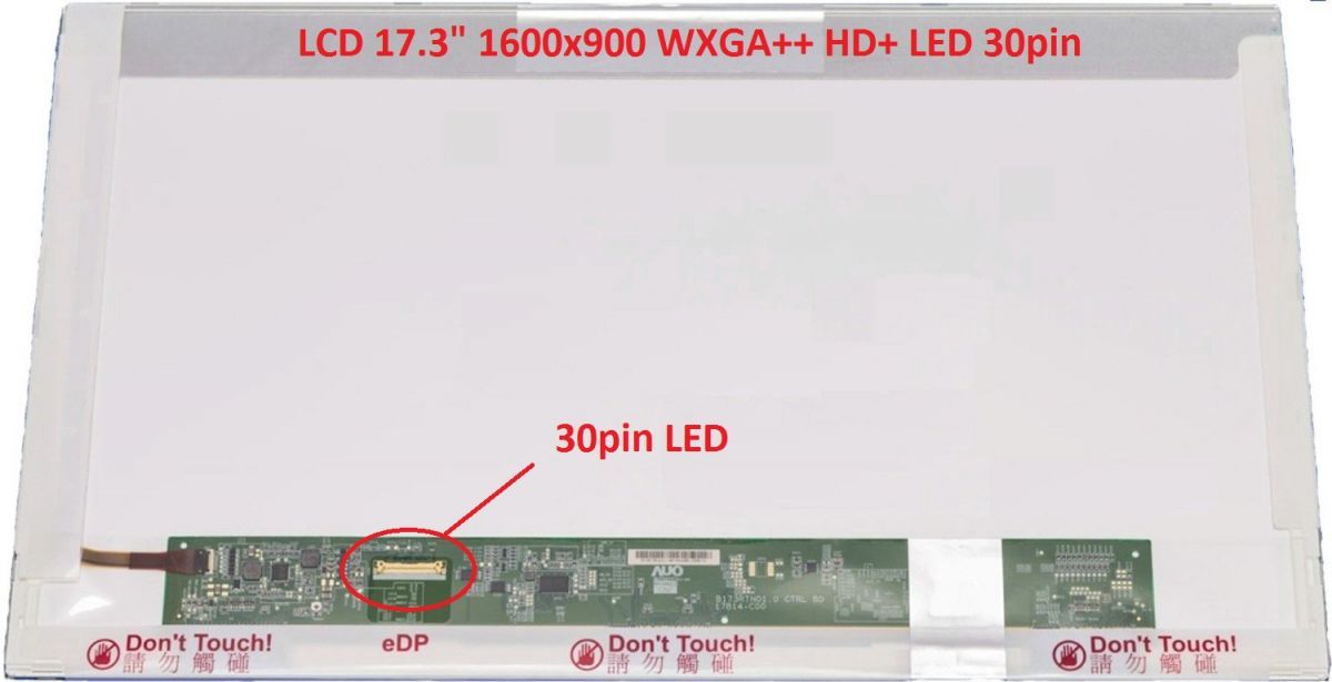 Acer Aspire E5-721 display displej LCD 17.3" WXGA++ HD+ 1600x900 LED