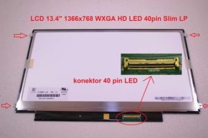 MSI X320 display displej LCD 13.4" WXGA HD 1366x768 LED | matný povrch, lesklý povrch