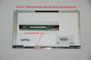Samsung NP-QX411 display displej LCD 14" WXGA HD 1366x768 LED | matný povrch, lesklý povrch